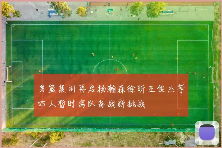 男篮集训再启杨瀚森徐昕王俊杰等四人暂时离队备战新挑战